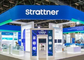 Estande da Strattner na Hospitalar 2026- F29