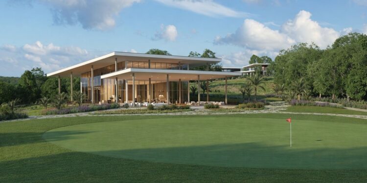 Fazenda do Lago, Grupo CRP. Ilustração Campo de Golf.