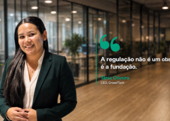 Tânia Oliveira, CEO da CrowdTech, startup brasileira de infraestrutura tecnológica para plataformas de crowdfunding reguladas pela CVM.