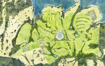 Masterplan da primeira fase da Fazenda do Lago: 470 lotes em 33 quadras de baixa densidade ao longo de 3 milhões de m².