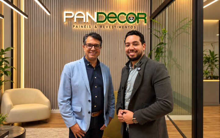 Roberto Cruz, sócio-fundador da Pandecor, e Danilo Santana, CEO da Pandecor