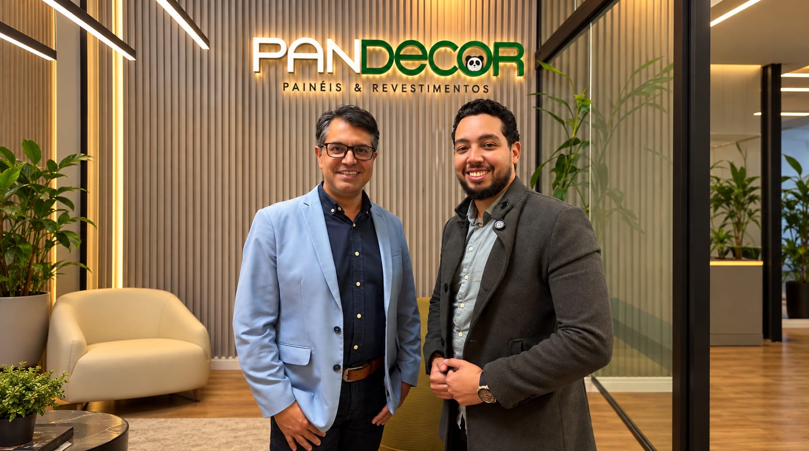 Roberto Cruz, sócio-fundador da Pandecor, e Danilo Santana, CEO da Pandecor